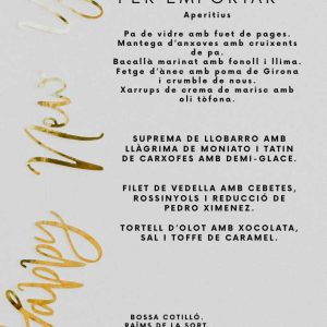 Menú de fi d'any 2025 per emportar